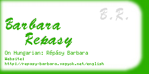 barbara repasy business card